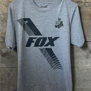 Fox Heather Gray Logo Tee